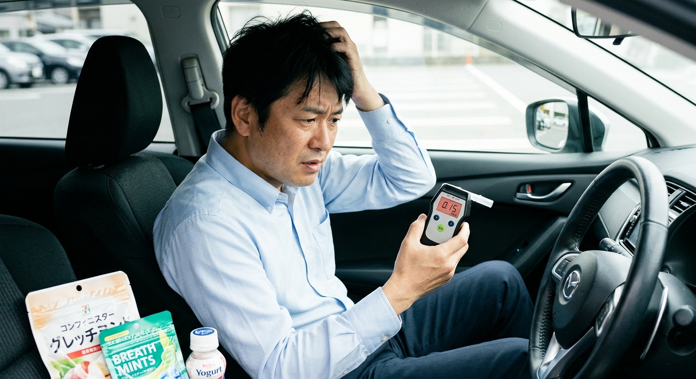 お酒を飲んでないのにアルコール検出?誤作動の原因と今すぐ試せる対処手順