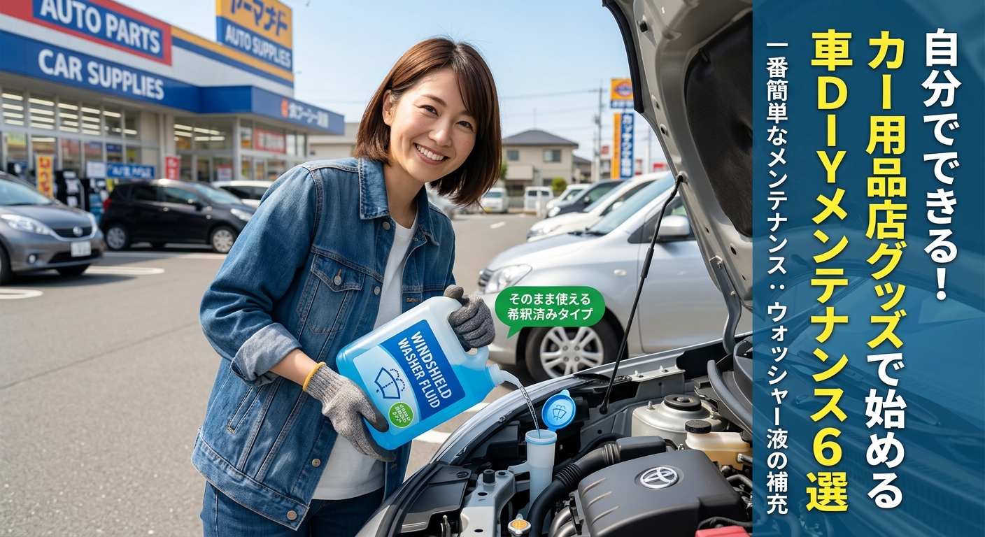 タイヤ交換も自分でできる!カー用品店グッズで始める車DIYメンテナンス6選
